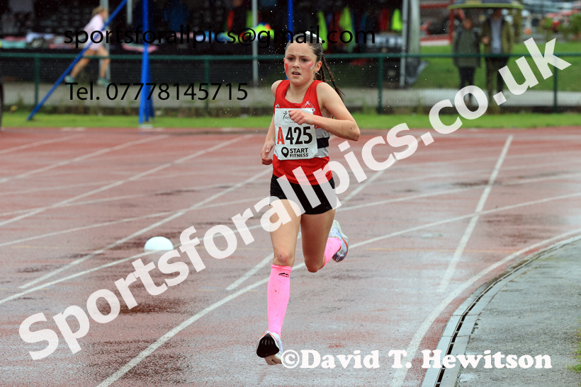 Girls Under-13s 2025 Northern Athletics Autumn Road Relays, Leigh, Lancashire. Photo: David T. Hewitson/Sports for All Pics